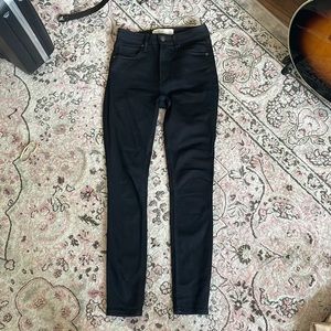 Abercrombie Super Skinny High Rise Black Jeans 24S